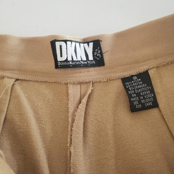 DKNY Camel/Tan Color Detachable Stirrup Strap Stretch Equestrian Style Pants 8 - Picture 3 of 10